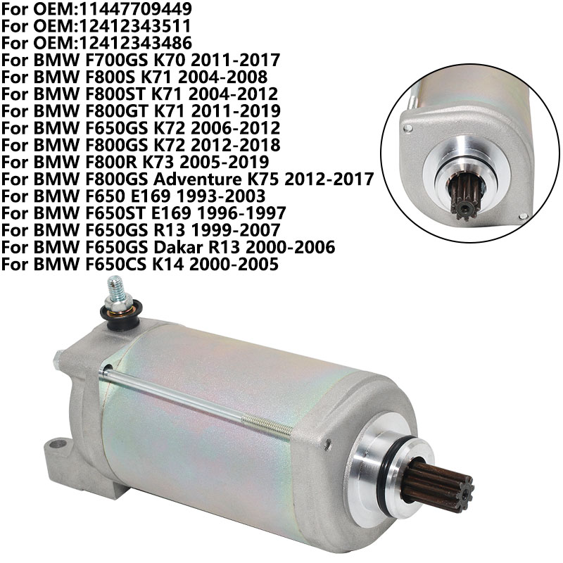 Motorcycle Starter Motor - Motor de arranque de motocicleta para