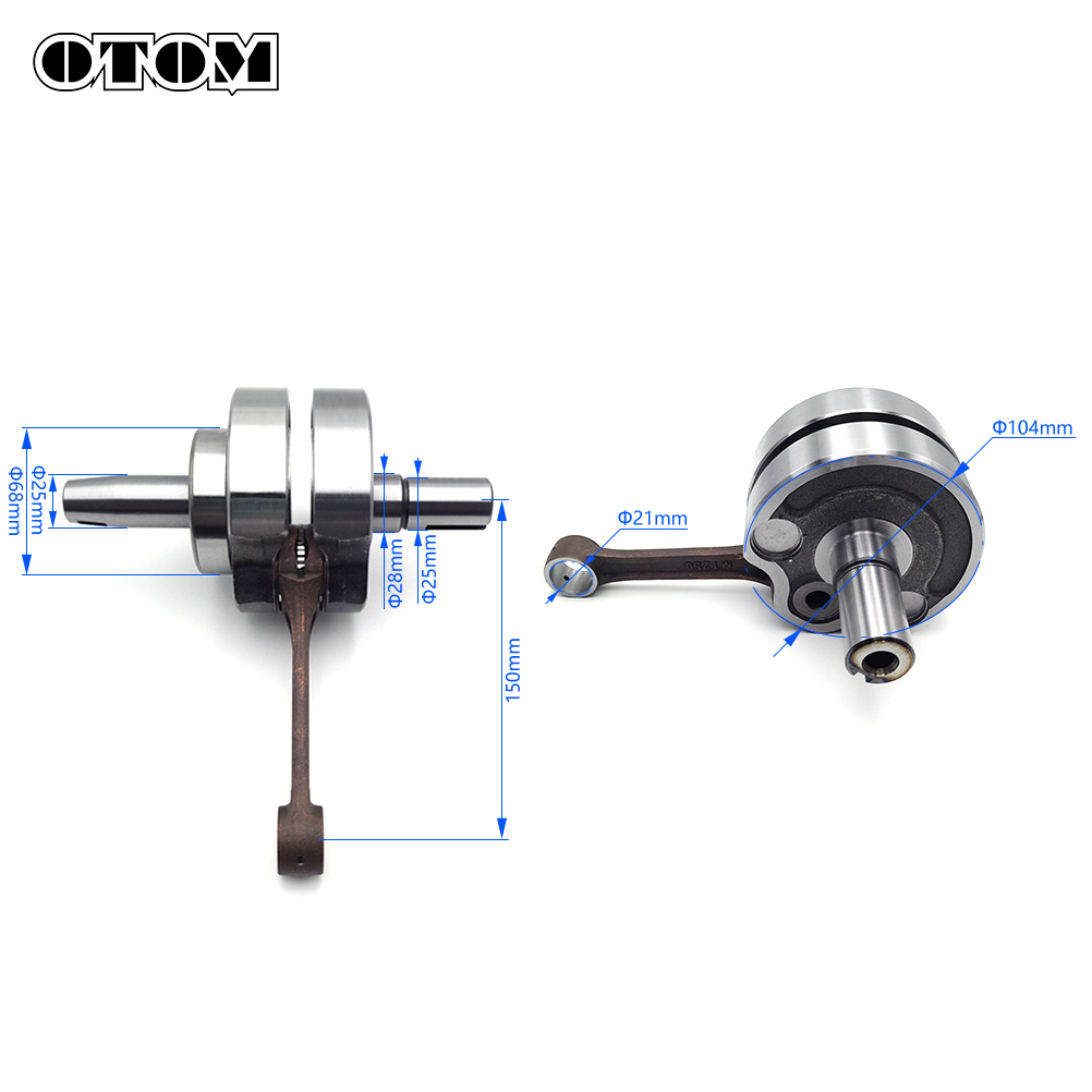 Otom dt230 mt250 conjunto de b - Motorcycle Crankshaft avaliação e preço