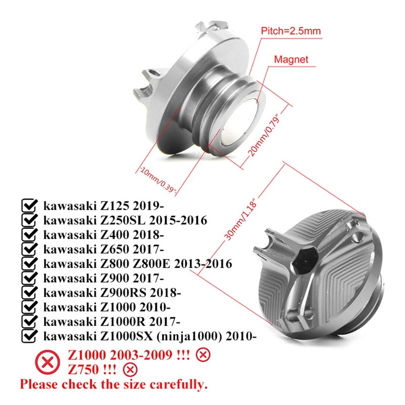 2026 Para Kawasaki Z900 RS Z65 - Motorcycle Oil Filter avaliação e preço
