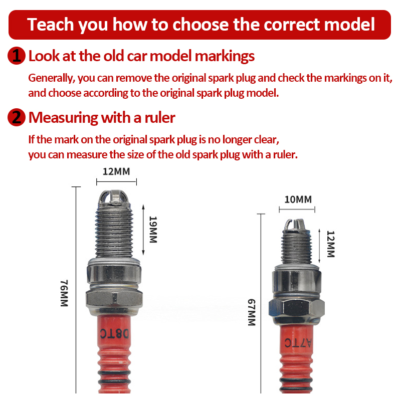 1/2PCS Vela de Ignição de Comp - Motorcycle Spark Plug avaliação e preço